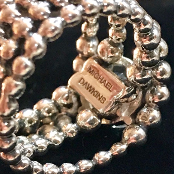 Sterling Silver & White Topaz- Caviar Artisan Ring - Picture 4 of 11